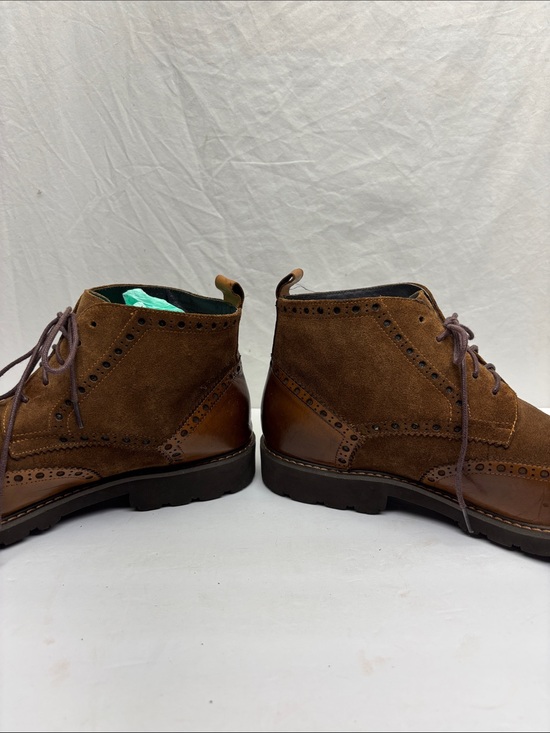 Vintage Foundry co Men\'s Brown Leather & Suede Chukka Wingtip Boots, SZ 10 main image 7